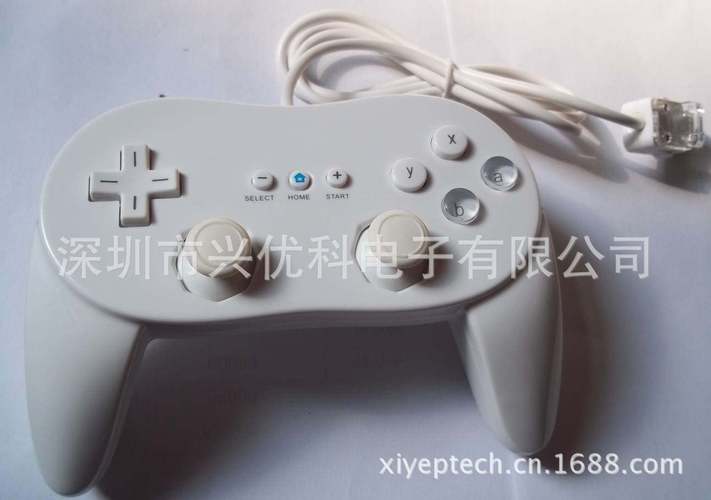 兴优科全新工厂销售wii2代classic pro牛角pp袋包装有线游戏手柄